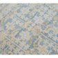 Vintage Malayer Handmade Medallion Floral Distressed Blue Wool Runner