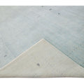 Modern Gabbeh Style Hand-Loom Minimalist Pattern Light Blue Wool Rug