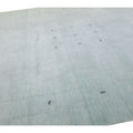 Modern Gabbeh Style Hand-Loom Minimalist Pattern Light Blue Wool Rug