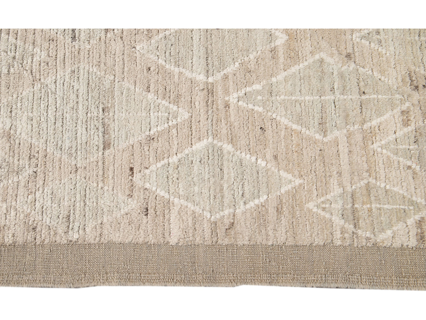 Modern Moroccan-Style Wool Rug 8 X 12