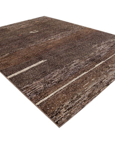 Modern Moroccan-Style Wool Rug 10 X 13