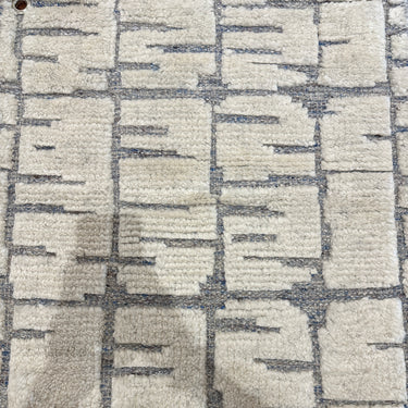 Handknotted White/Blue HI-315-7