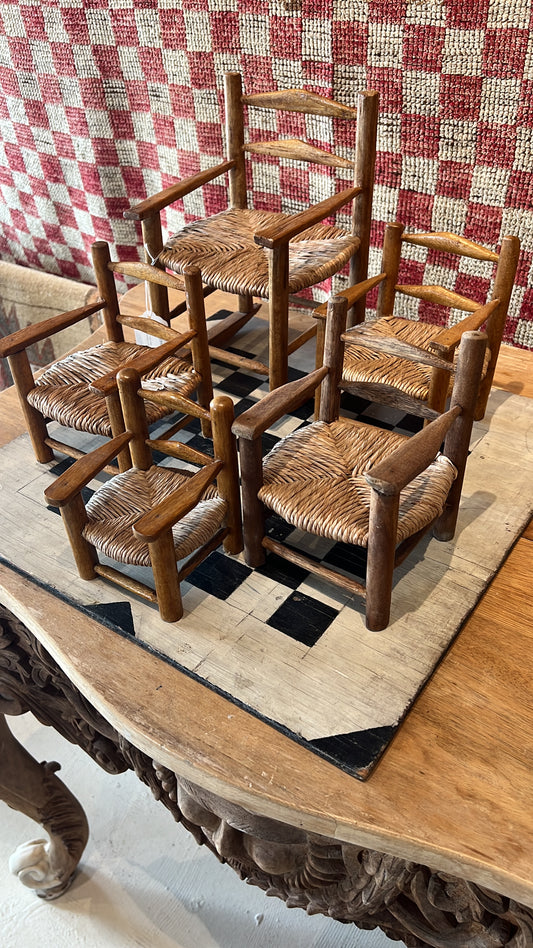 Set of 5 Miniature Chairs | reserved for GL