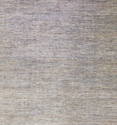 Modern Savannah Handmade Geometric Gray and Beige Oversize Wool Rug