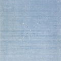 Light Blue Modern Gabbeh Style Hand-Loom Wool Rug With Minimal Design