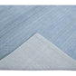 Light Blue Modern Gabbeh Style Hand-Loom Wool Rug With Minimal Design