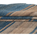 Modern Striped Flat-Weave Wool Rug 7 X 10