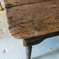 farm Table, diamond patterned turned legs F170