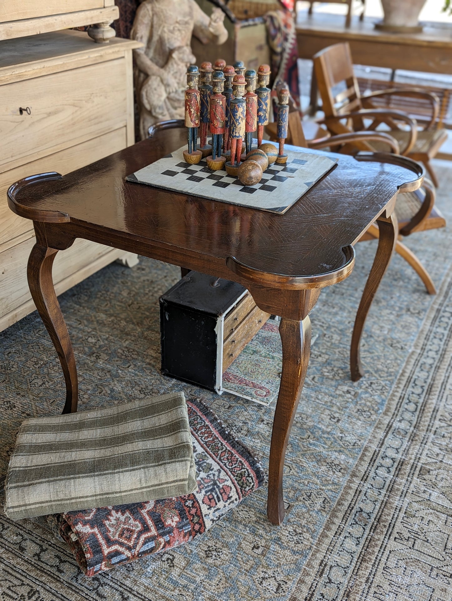 (Reserved) Card table, Versailles parquet style top