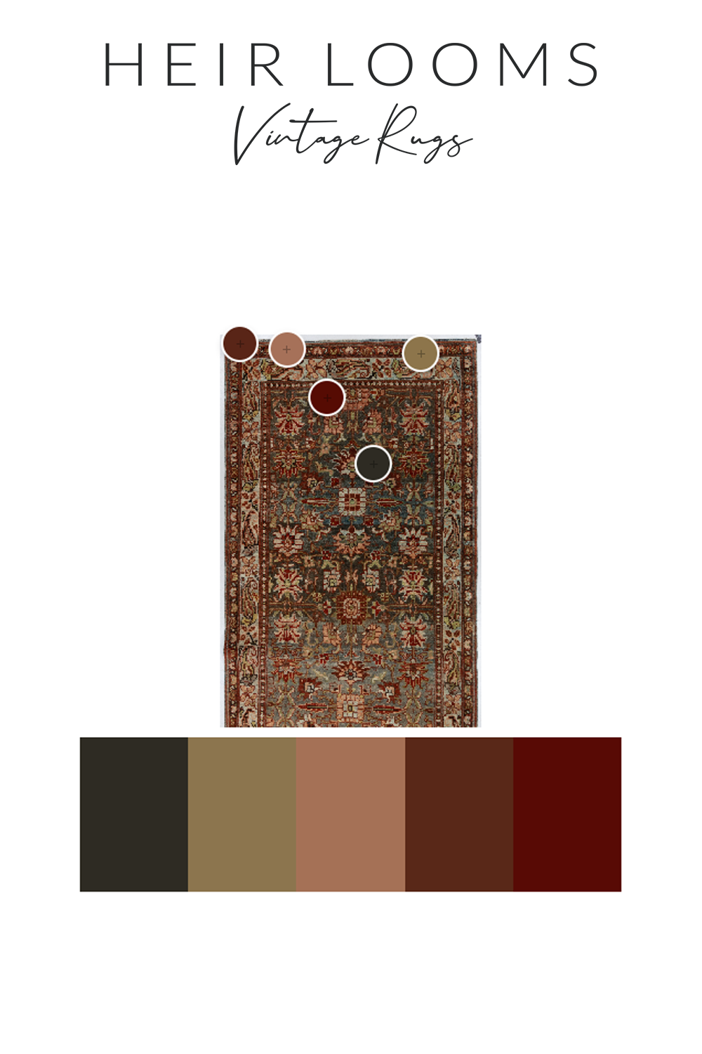Antique Persian Bidjar Rug