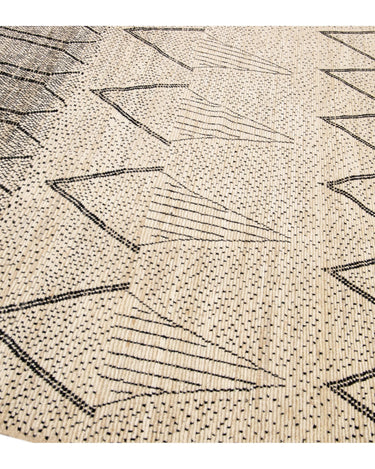Modern Moroccan Style Handmade Geometric Pattern Beige and Gray Boho Wool Rug