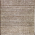 Brown Modern Moroccan Style Handmade Wool Rug with Subtle Pattern