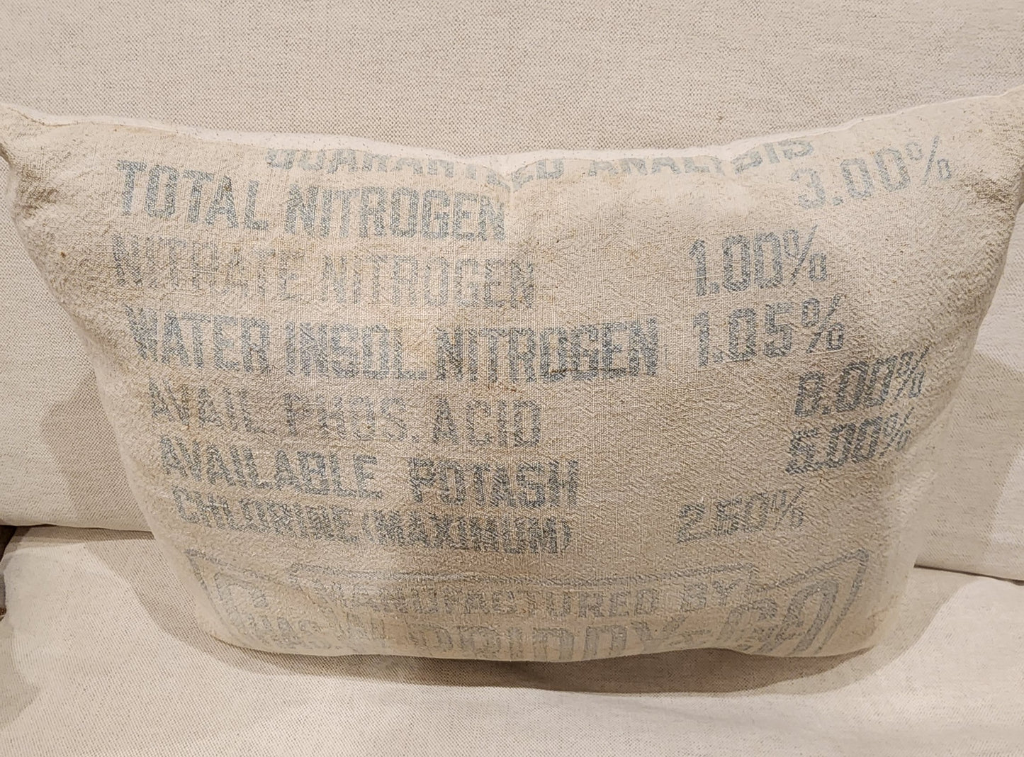 Vintage Potatoe Sack Pillow