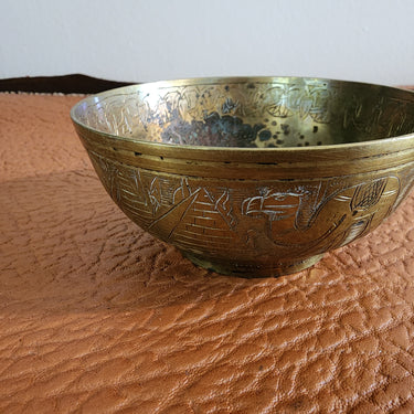 Pictorial Bronze Bowl A235