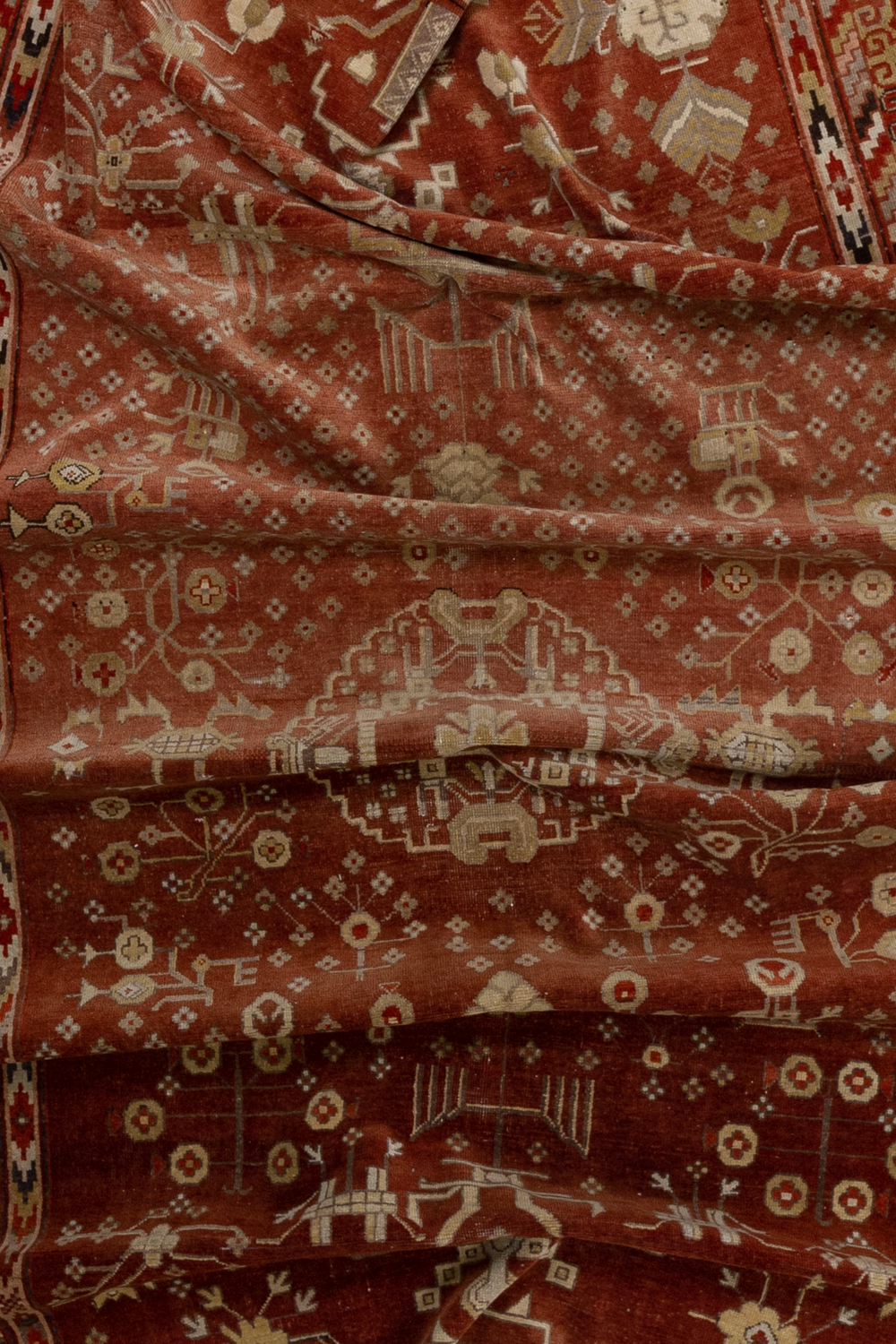 Antique Oriental Khotan Rug
