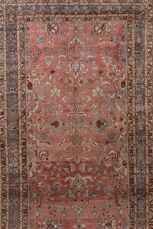 Antique Persian Mahal Gallery Runner Rug