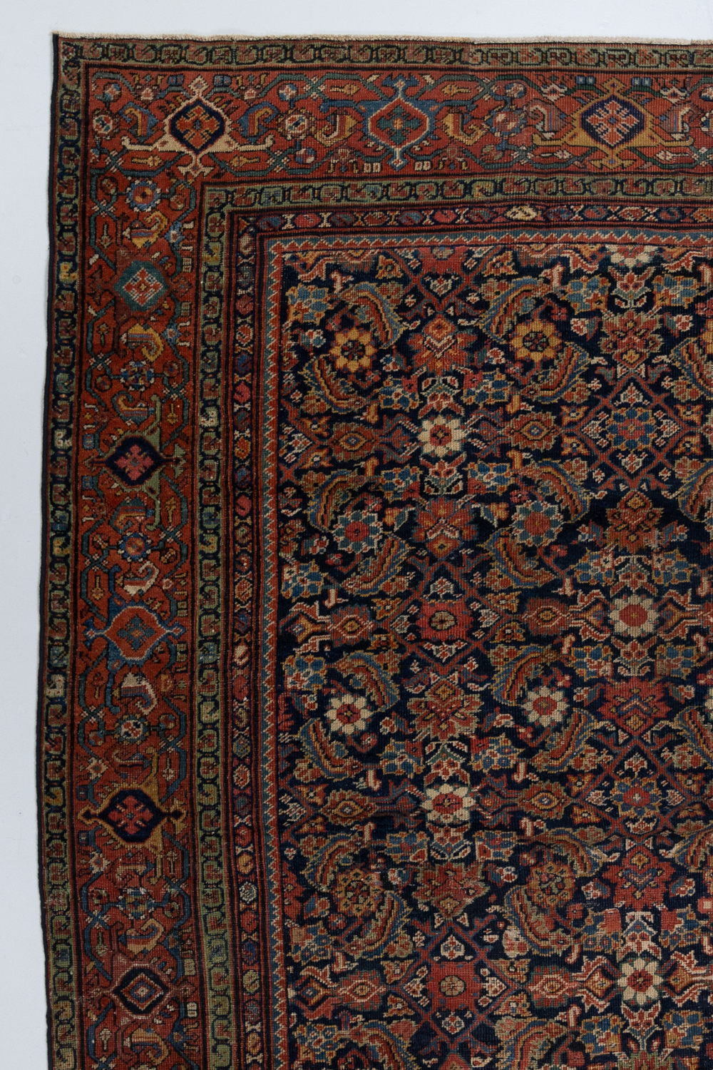 Oversize Antique Persian Sultanabad Mahal Rug