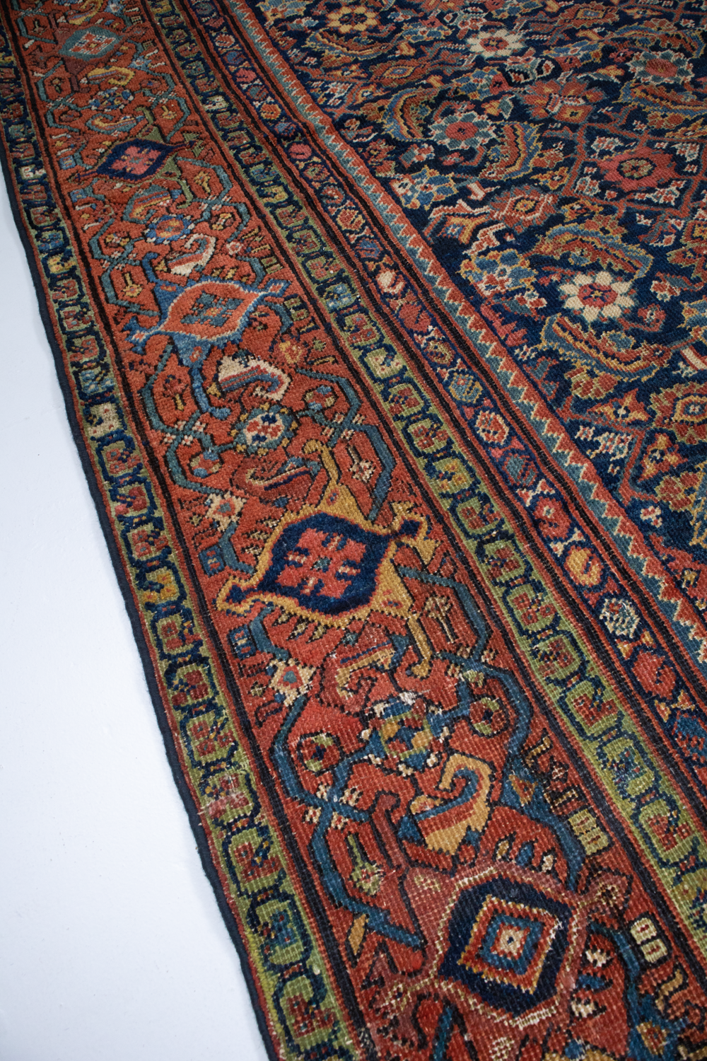 Oversize Antique Persian Sultanabad Mahal Rug