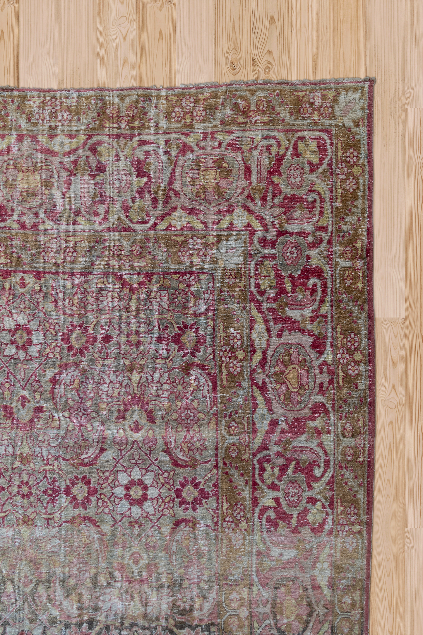 Vintage Persian Lavar Kerman Rug