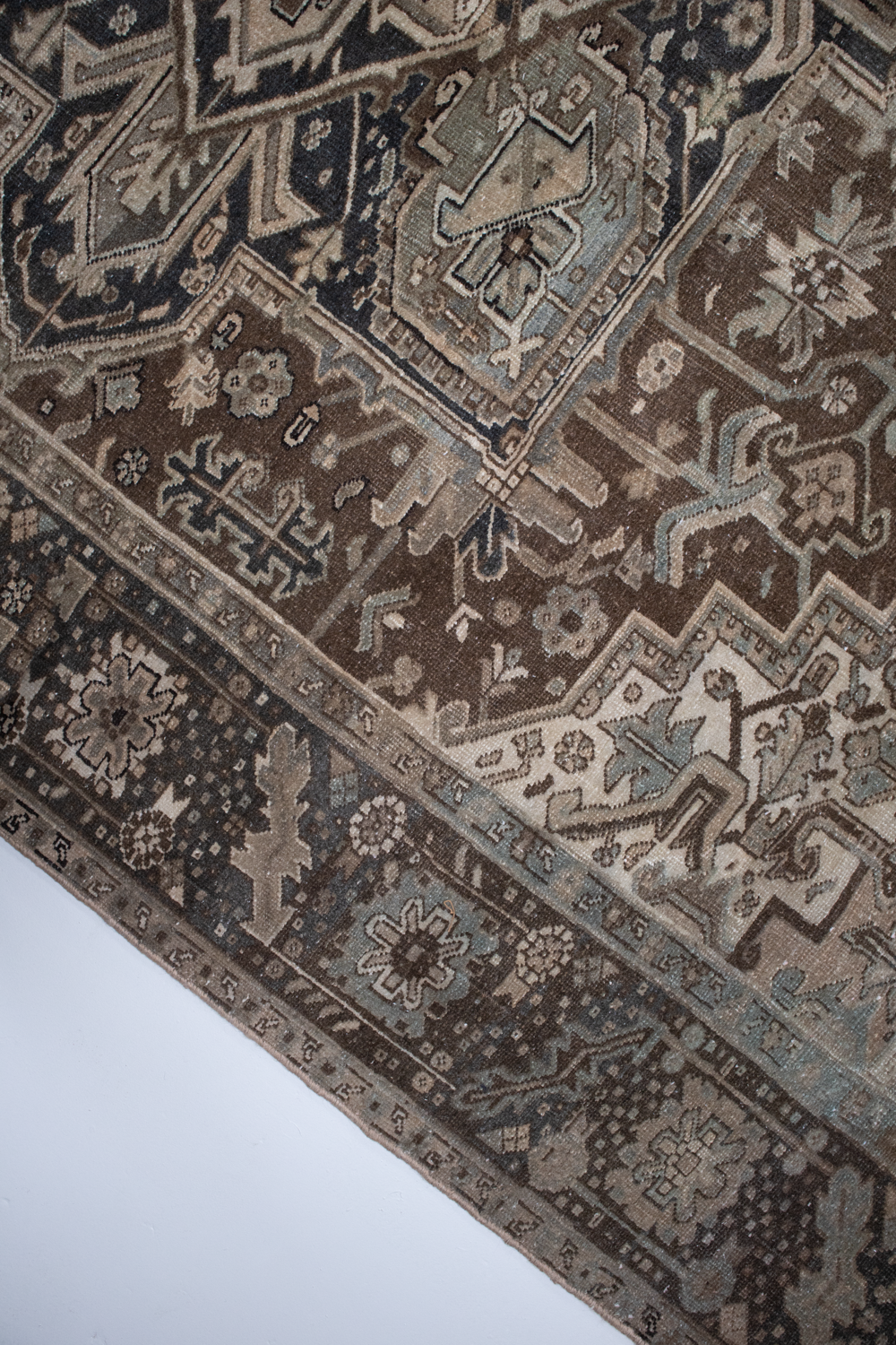 Room Size Vintage Persian Heriz Rug