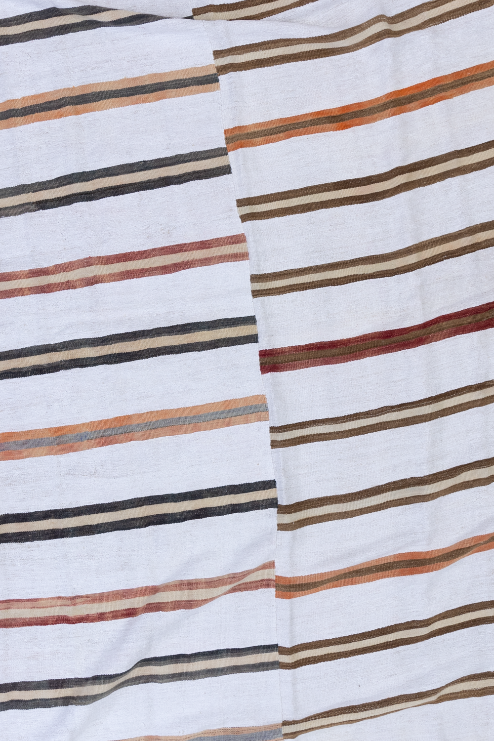 Oversize Vintage Striped Turkish Hemp Rug