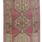 Pink Vintage Oriental Serab Runner Rug