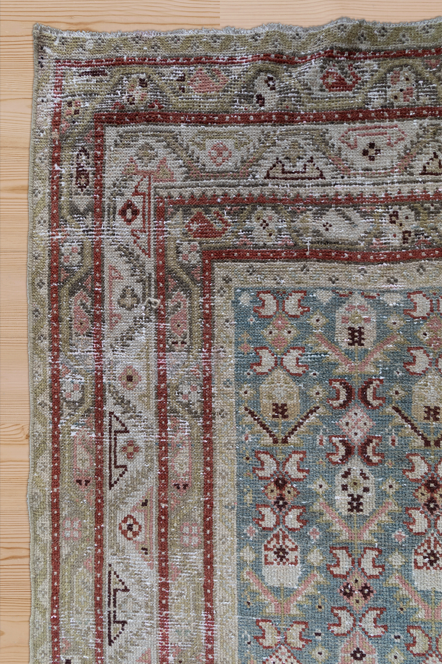 Pair of Long Antique Persian Malayer Runner Rugs