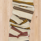 Neutral Striped Vintage Turkish Hemp Runner Rug