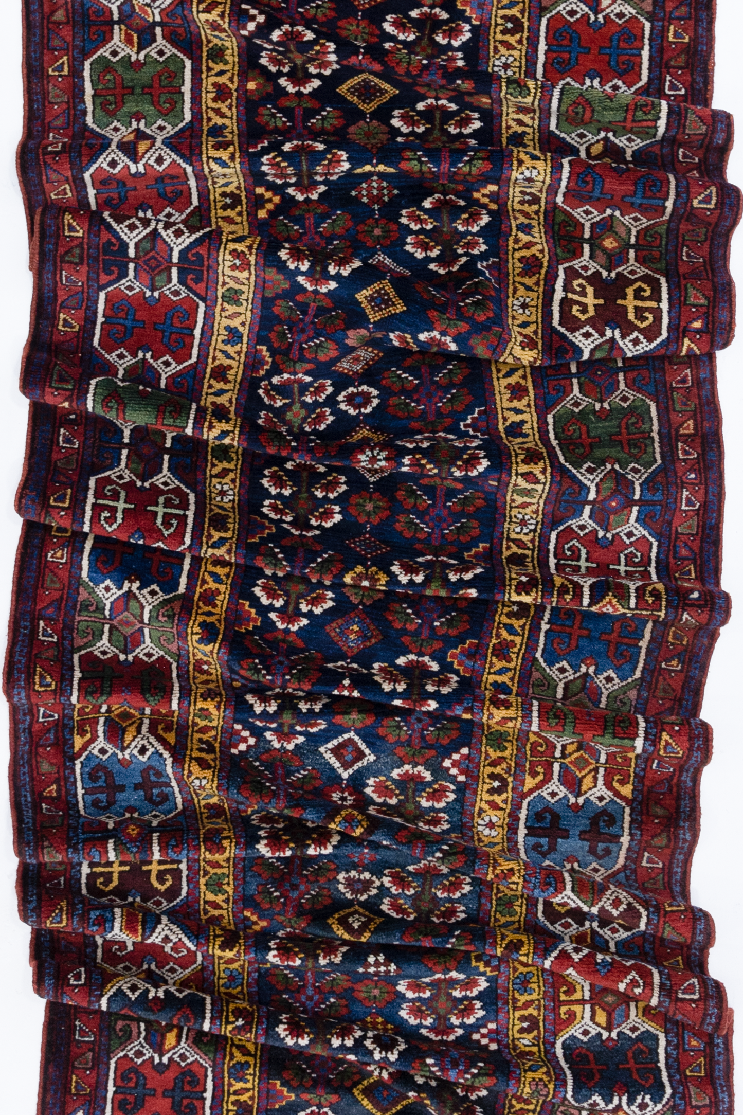 Antique Kurdish Long Runner Rug