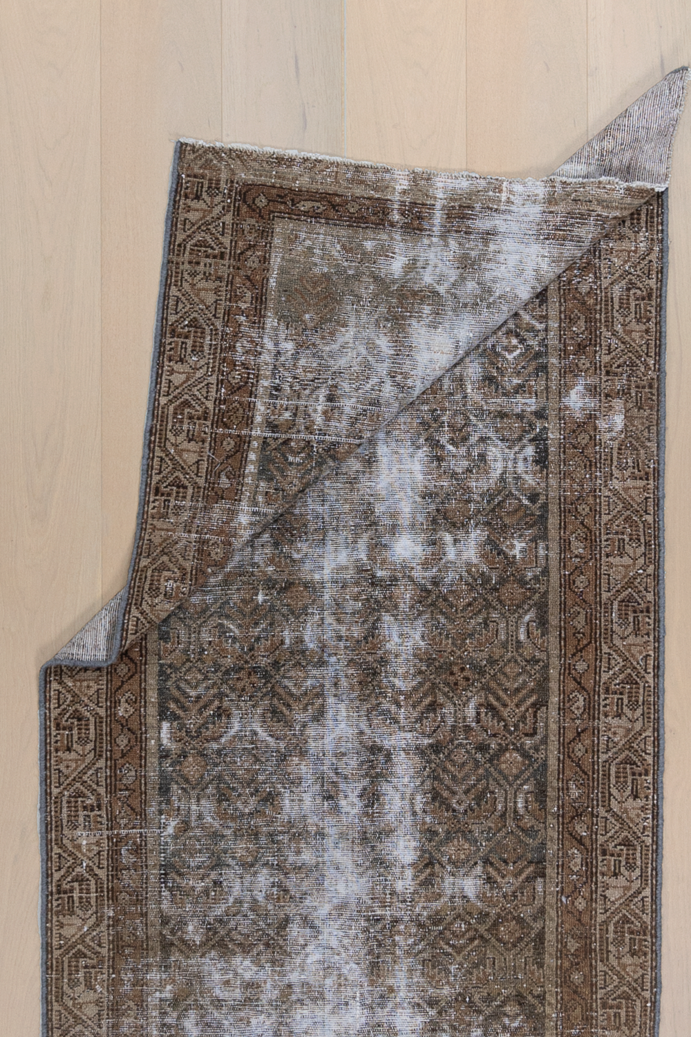 Distressed Vintage Persian Runner Rug
