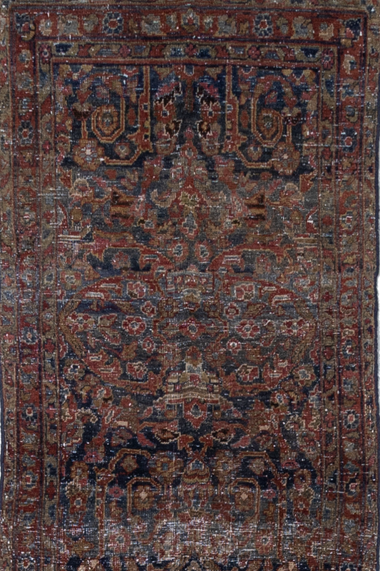 Antique Persian Mustafi Mahal Runner Rug R2045