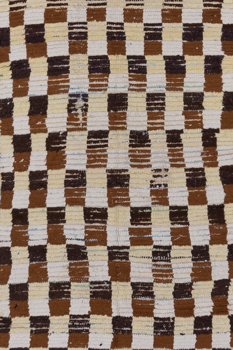Vintage Moroccan Checkered Rug