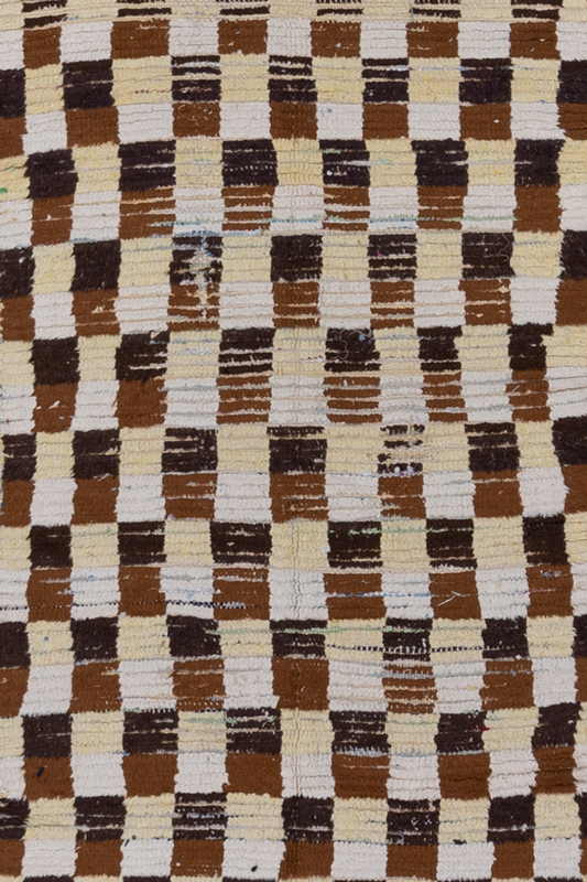 Vintage Moroccan Checkered Rug