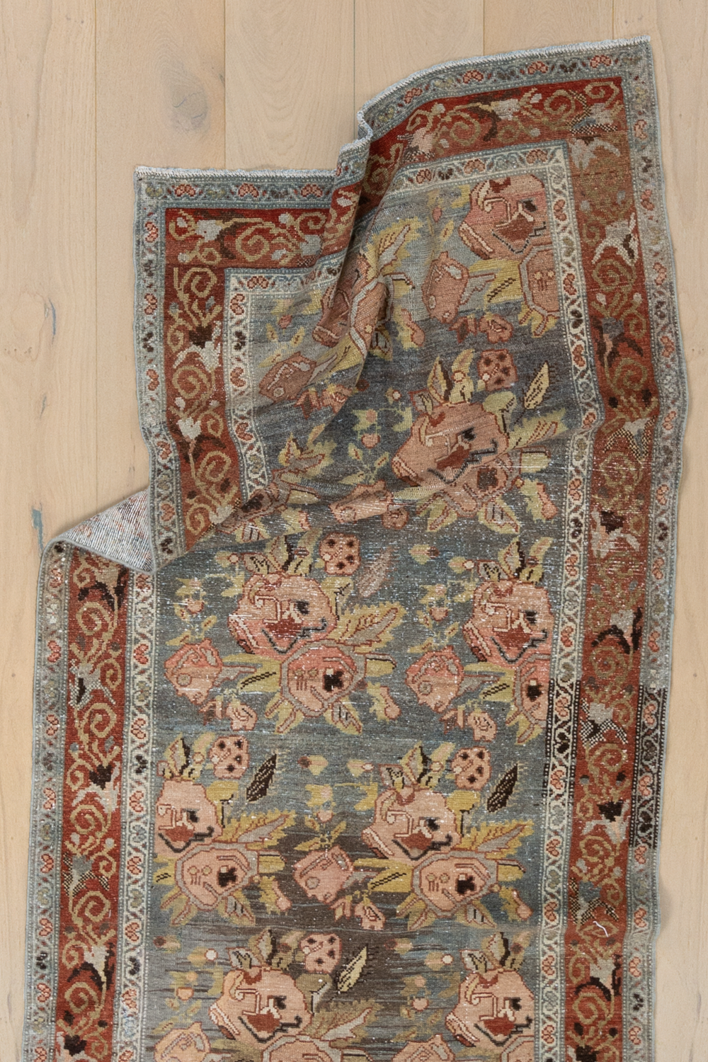 Antique Persian Floral Senneh Runner